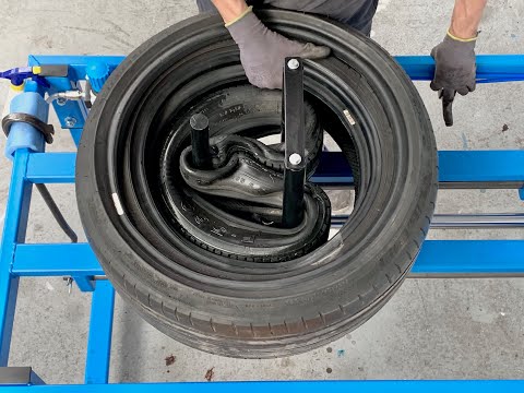 Machine à tripler les pneus pour l&#039;export en container