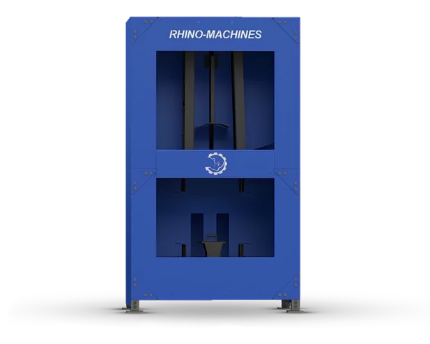 蓝色自动轮胎叠装机