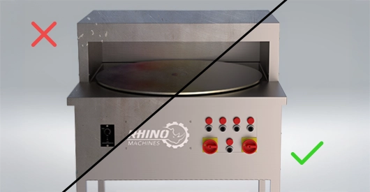 four-propre-sale Côté gauche du four sale, mauvais. Côté droite du four propre, correct