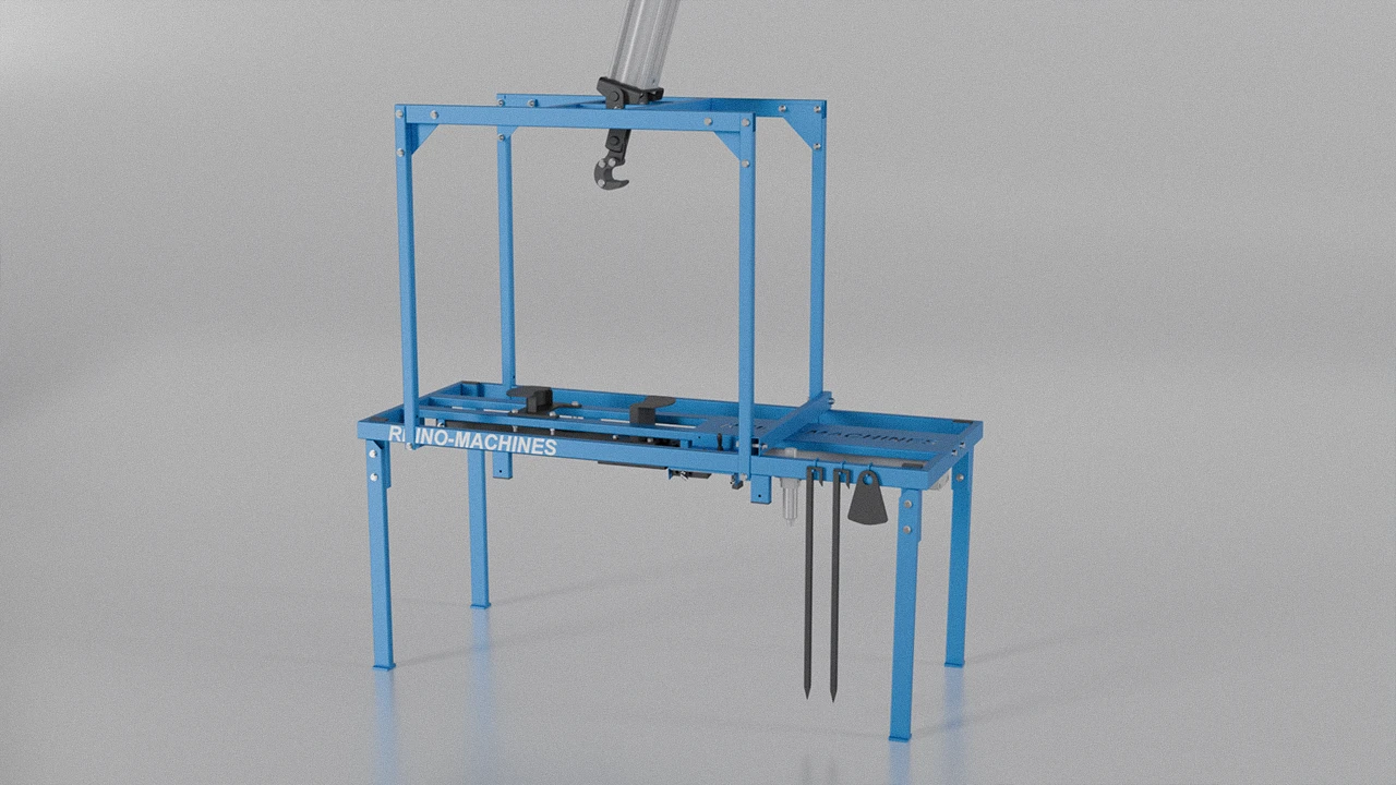 Machine à détripler les pneus