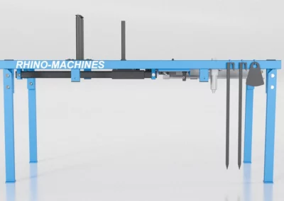 Machine à tripler les pneus de face