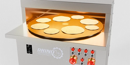 Cuisson des naans par la rotation automatique du four à naan rotatif