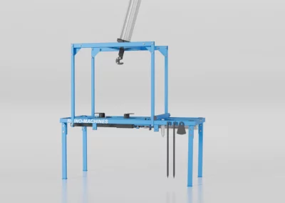 Machine à détripler les pneus